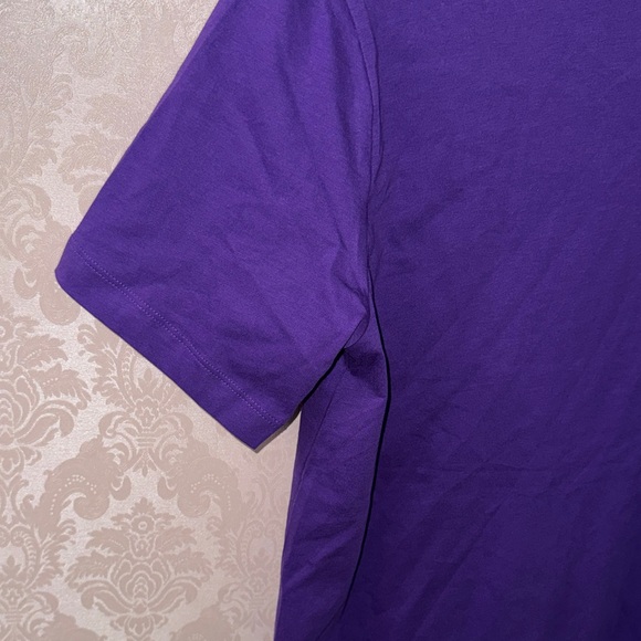 Nike Men's Short Sleeve Tee in Bold Purple - Picture 7 of 8